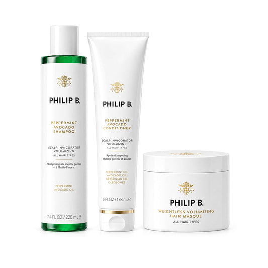 PHILIP B. Peppermint Avocado Shampoo, Conditioner & Scalp Scrub