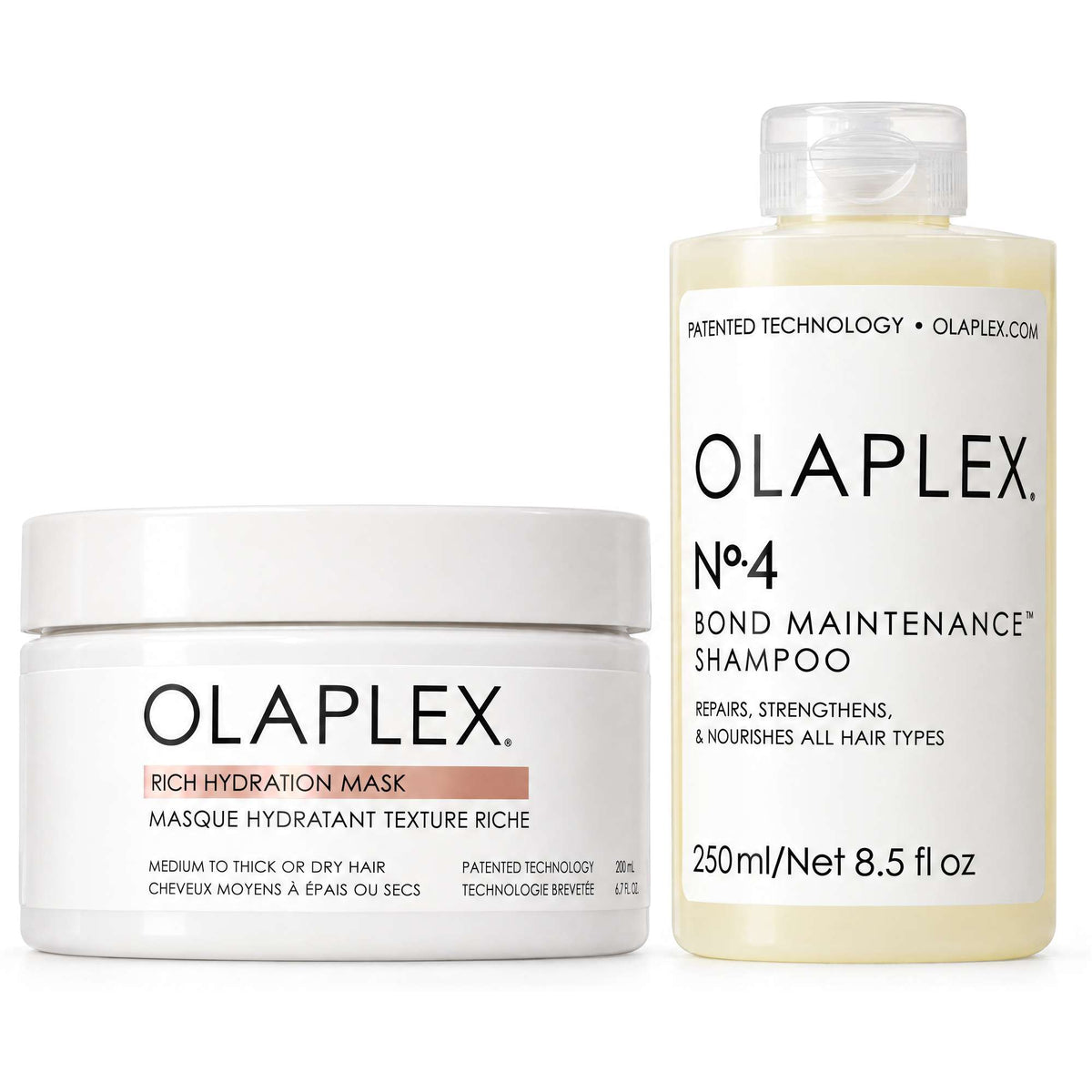 Olaplex  No.4 Bond Maintenance Shampoo & Rich Hydration Mask Bundle