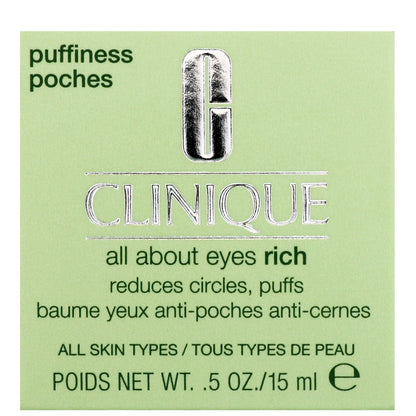 Clinique  All About Eyes Rich Reduces Circles, Puffs 15ml / 0.5 fl.oz. - Additional 1