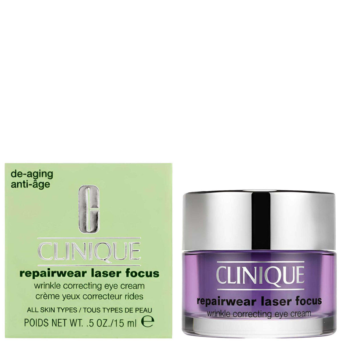 Clinique Eye & Lip Care Repairwear Laser Focus Wrinkle Correcting Eye Cream 15ml / 0.5 fl.oz. - Additional 2